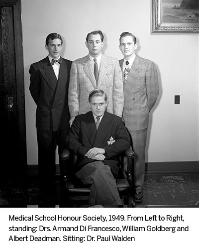 Photo of the Medical Honour Society from 1948
