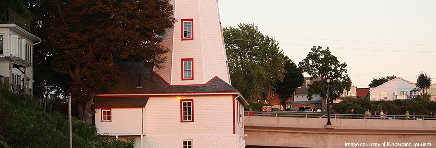 Photograph of the Kincardine lighthouse, Image courtesy of Kincardine Tourism