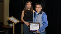 Dr. GY Zou receives the Teaching Award