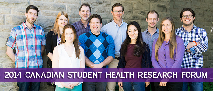 Representatives who participated in Canada Student Health Research Forum 2014. 