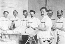 A group of interns from St. Joeseph's Hospital