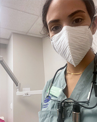 Dental student Nour Abuali