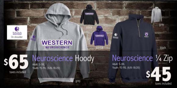 Neuroscience Hoody and 1/4 zip sweatshirts: