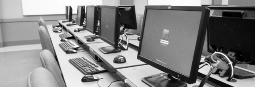 Image of workstations in the VERC