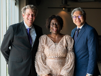 Eric Arts, PhD, Dr. Cissy Kityo Mutuluuza and Dr. John Yoo