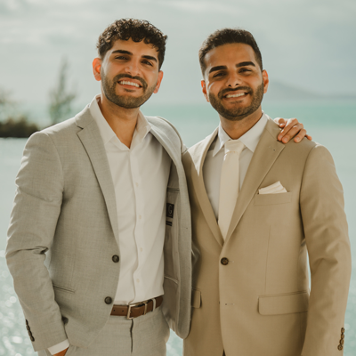 Dr. Adeel Sheikh and his brother, Bill