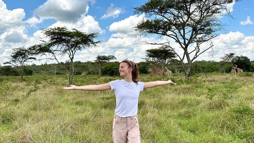 Sarah Gowanlock in Uganda