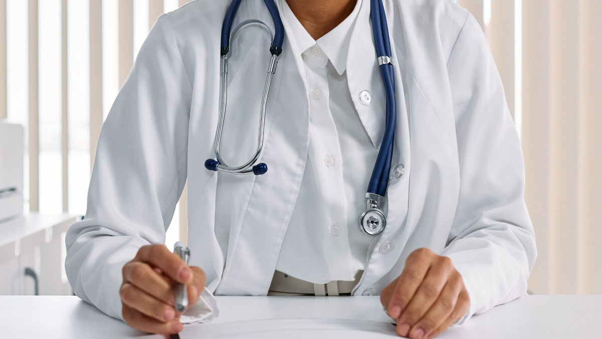 Physician in the clinic