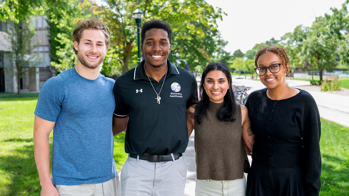 Ethan Martin, Joseph Russell, Nikita Burman and Eden Kemal