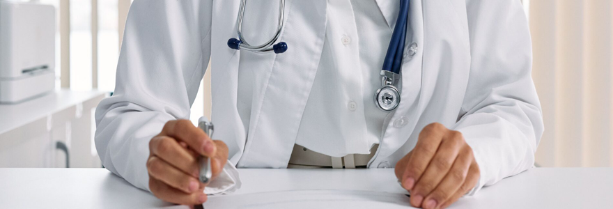 Physician in the clinic