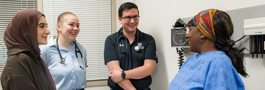 Third-year medical student Taylor McCann