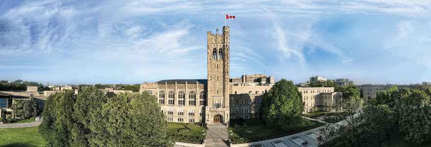 Aerial photograph of Western campus