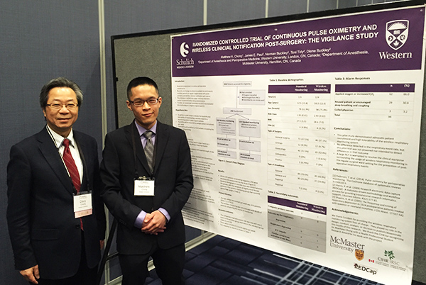 Matthew Chong and research poster