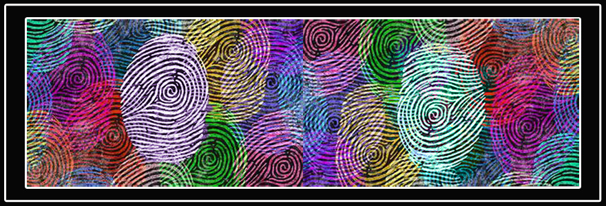 picture of fingerprints of different colours