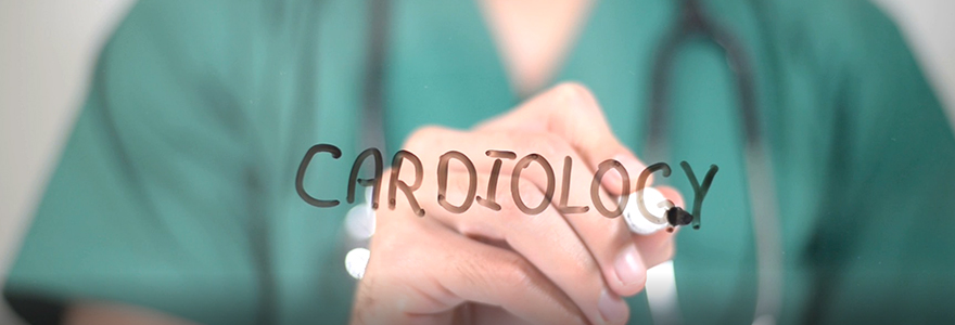 Photograph of someone writing cardiology