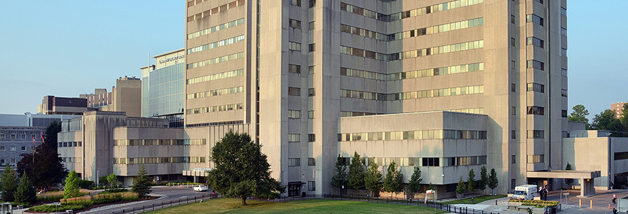 Photograph of the exterior of University Hospital