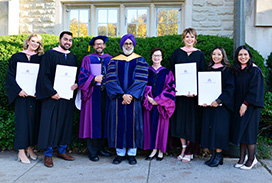 Photograph of group of students at Convocation