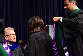 Photograph of MD graduation ceremony