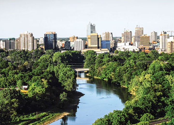View of the city of London Ontario