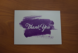 Blank Thank You Card with Envelope