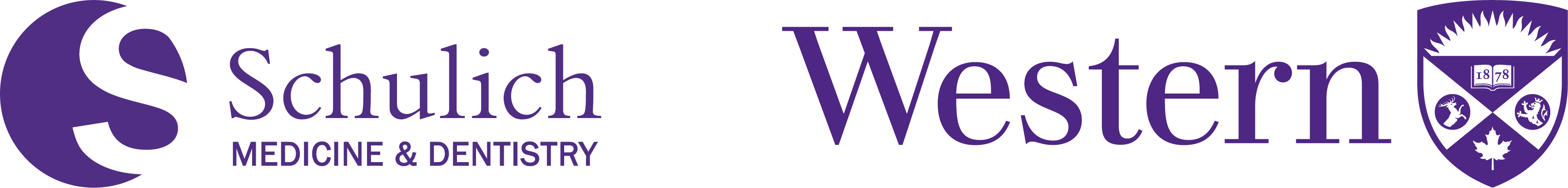 Western crest logo x Schulich Medicine & Dentistry logo