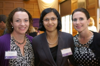 Dr. Anderson, Dr. Malvankar and Angela deCandido