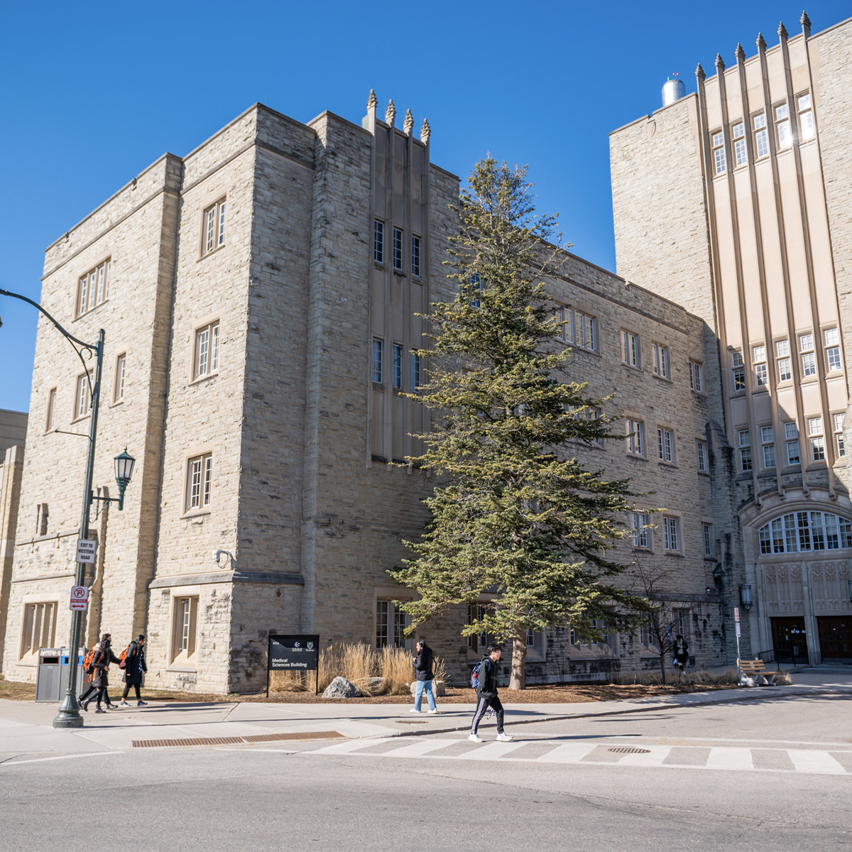wide image of the medical sciences building