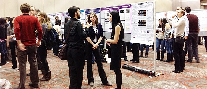 Students participating in 3MT