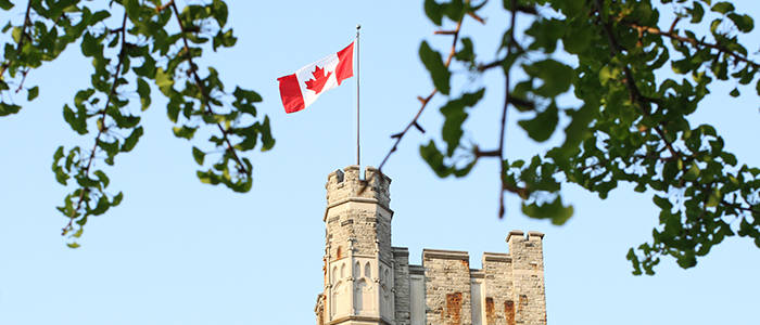 Canadian Flag at University College