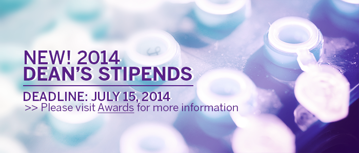 Banner for the Dean's Stipends 2014