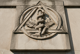 Dentistry Crest on the Schulich Dentistry Building