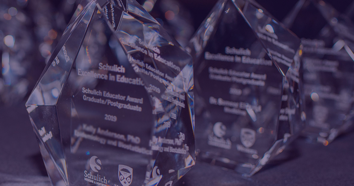 Awards of Excellence Schulich School of Medicine & Dentistry