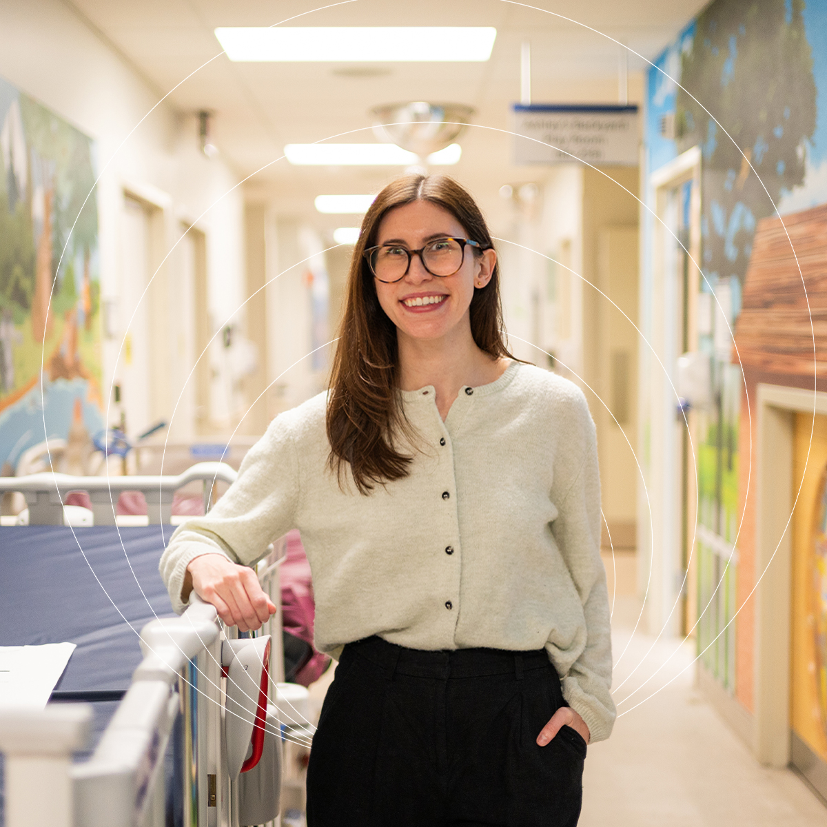 Dr. Alexandra McDonald, MD’22, is a fourth-year paediatrics resident, photographed at London Health Sciences Centre.