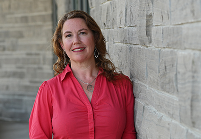 Lloy Wylie, PhD, in front of the Western Centre for Public Health and Family Medicine on Western's campus