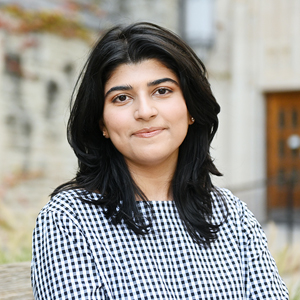 Tubba Babar outside the Medical Sciences Building