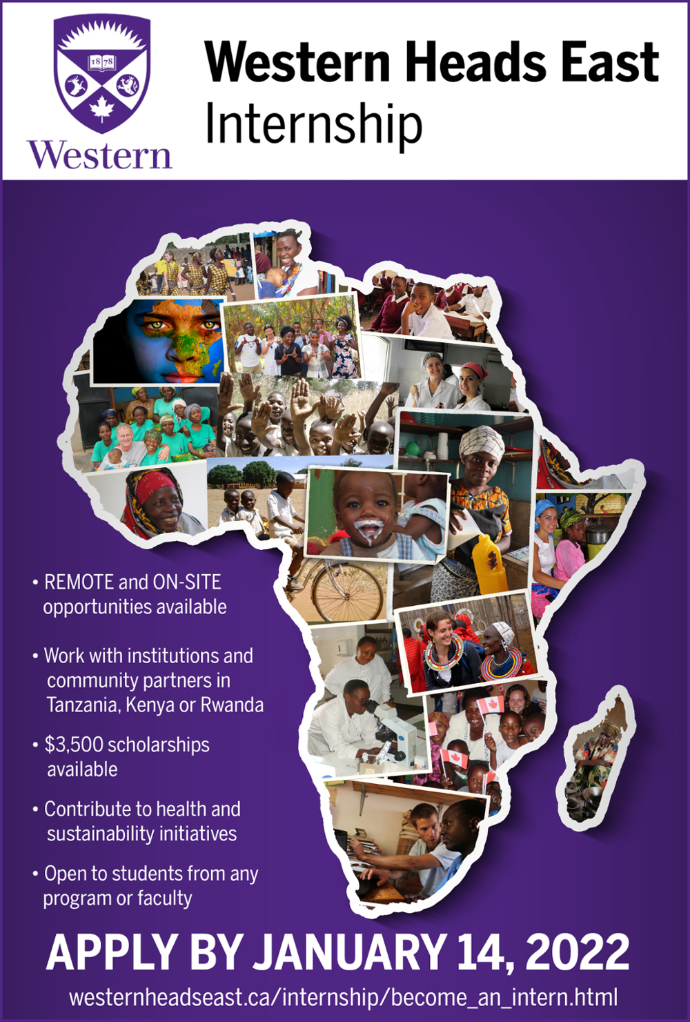 map of Africa with faces of people