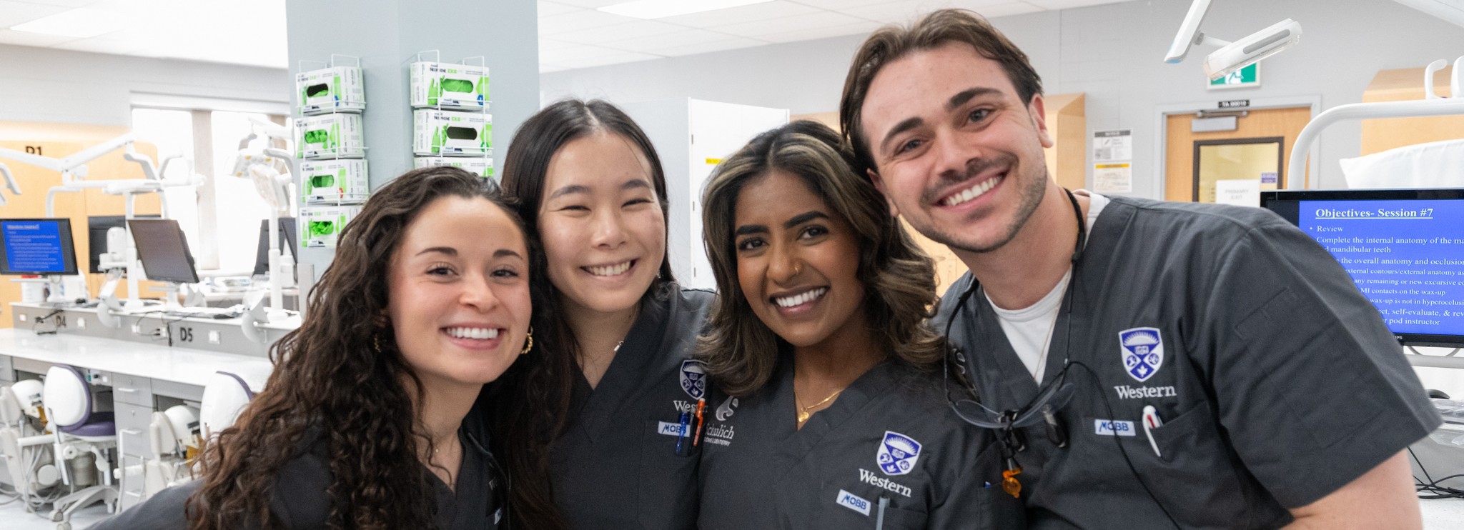 dental students smiling