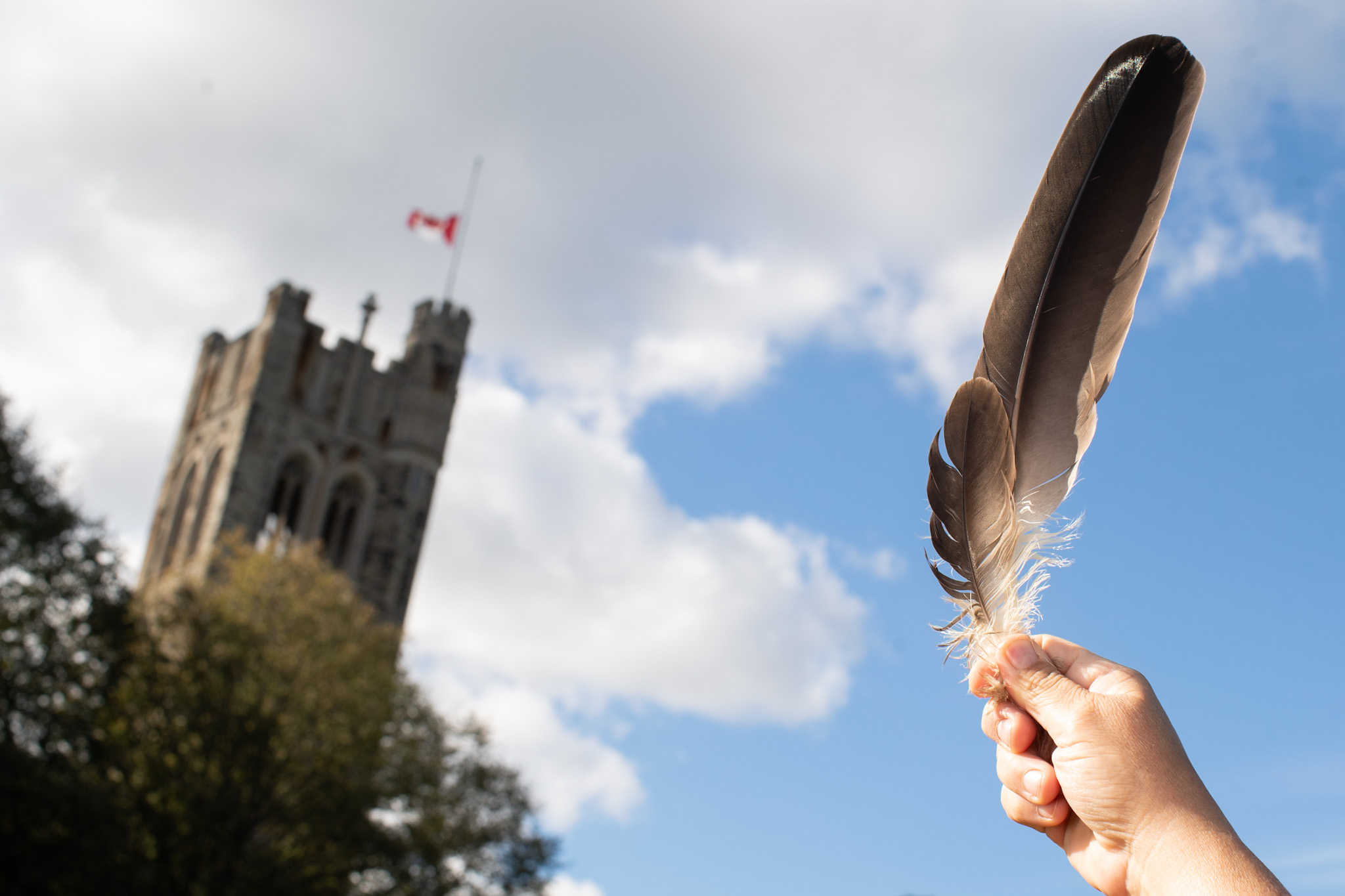 eagle feather and uc tower