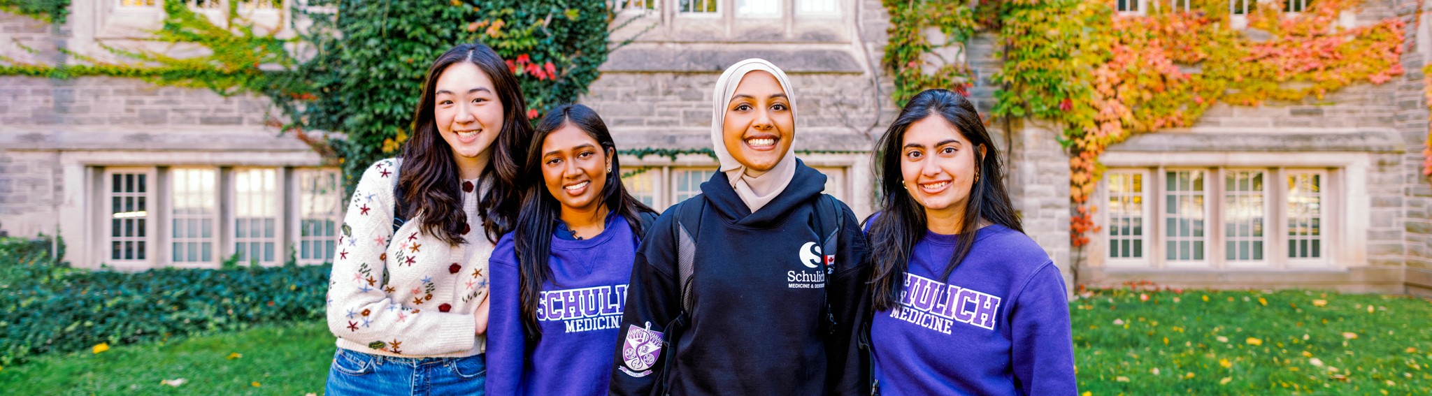 4 female medical students