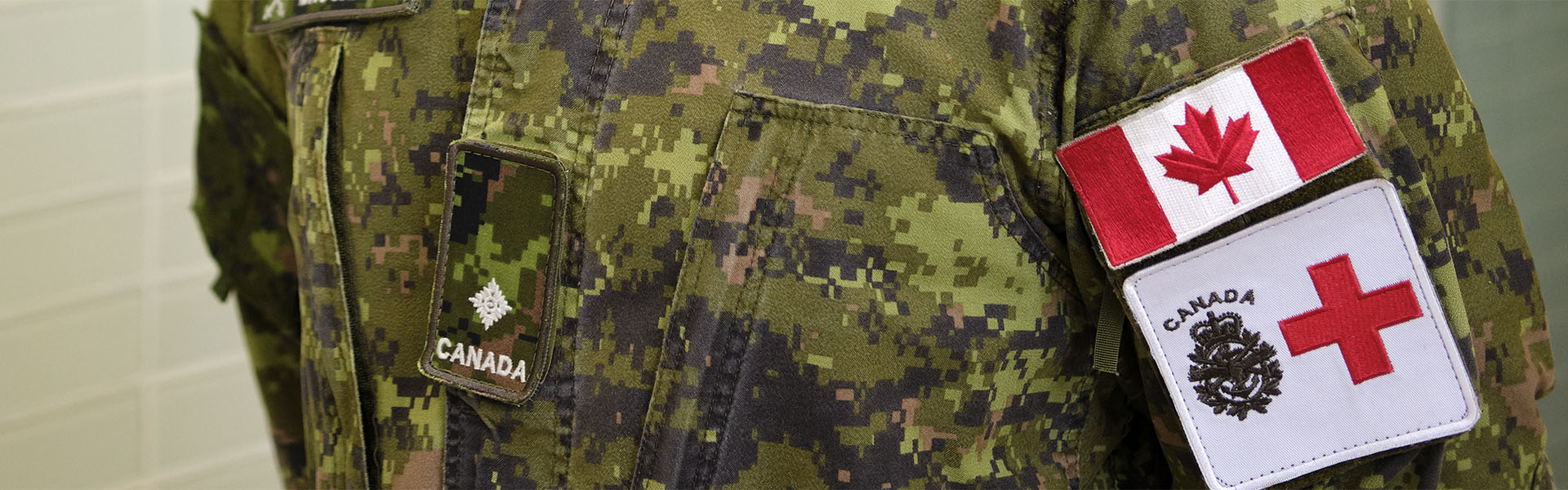 canada flag on fatigues