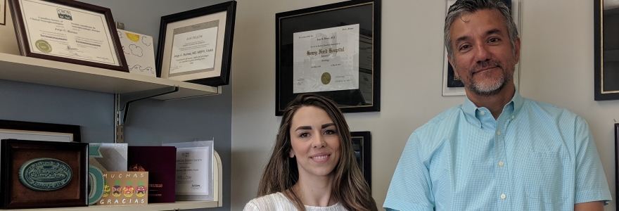 Tresah Antaya and Dr. Jorge Burneo