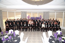 Group photo of faculty attending gala event.