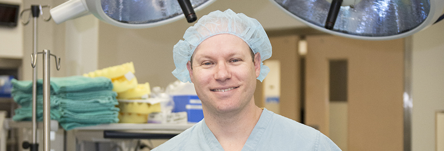 Dr. Brian Rotenberg standing in an operating suite.