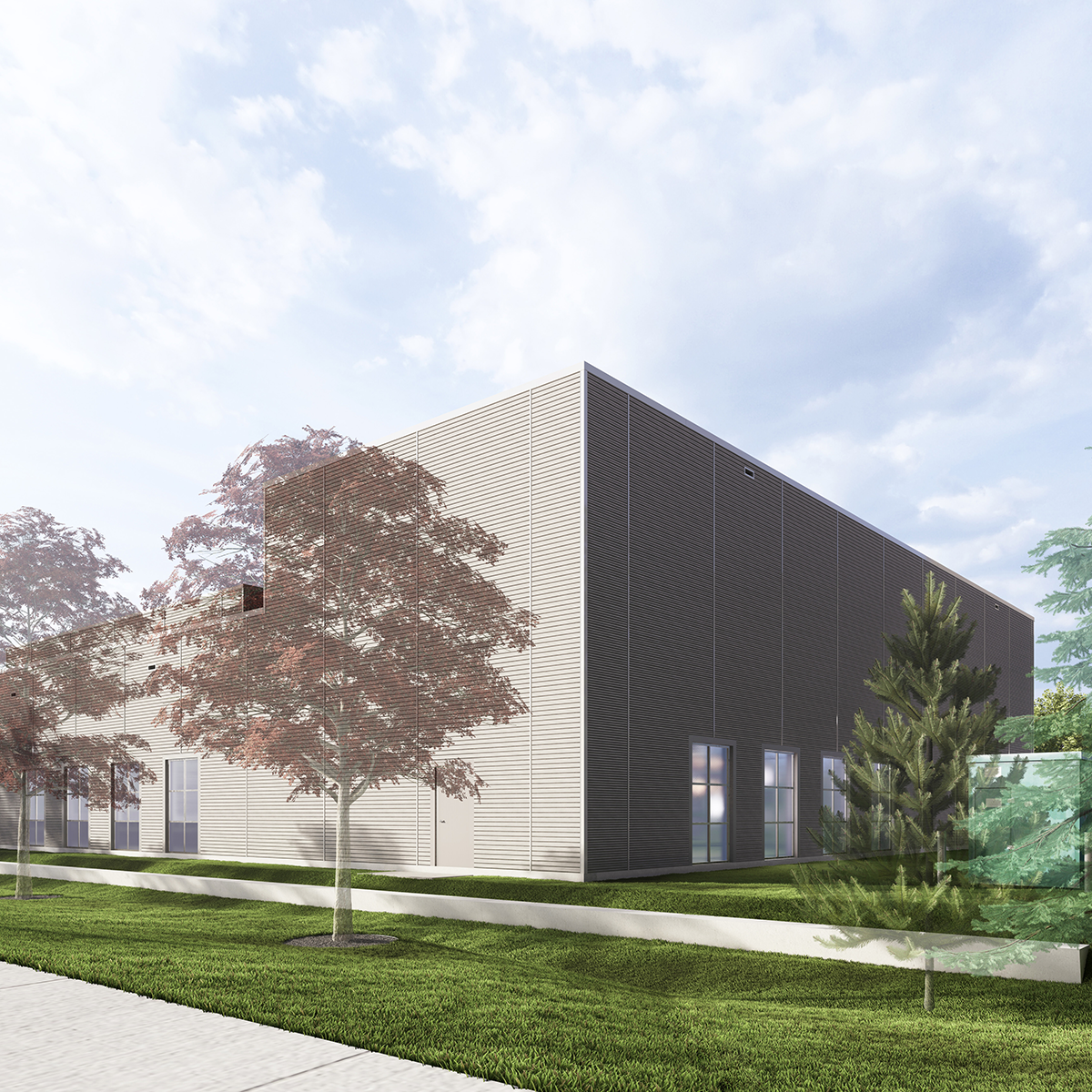 Rendering of the new research centre