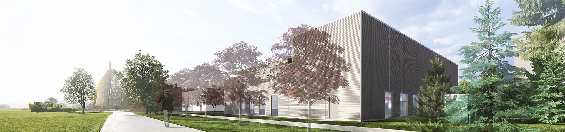 Rendering of the new research centre