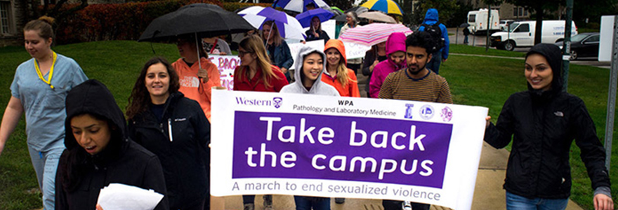 take back the campus banner