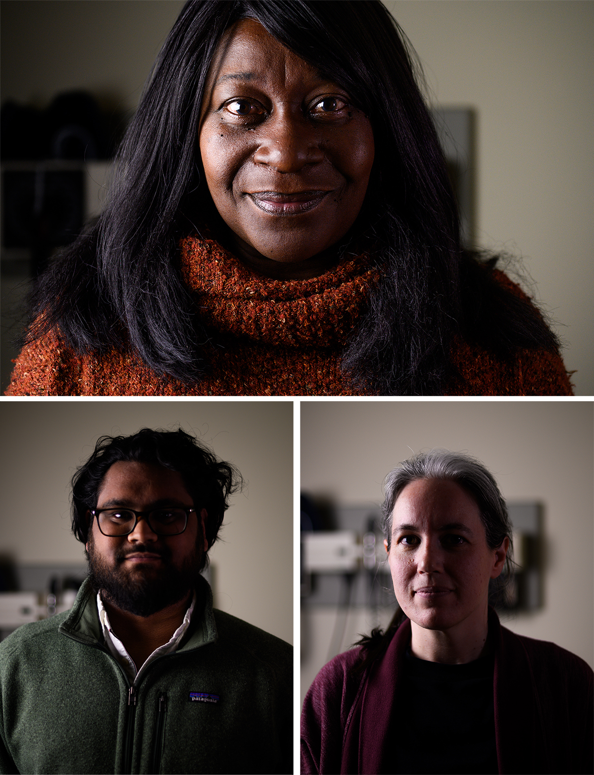 patients Sherine Thomas Holder, Rayyan Kamal and Kerry Hishon 