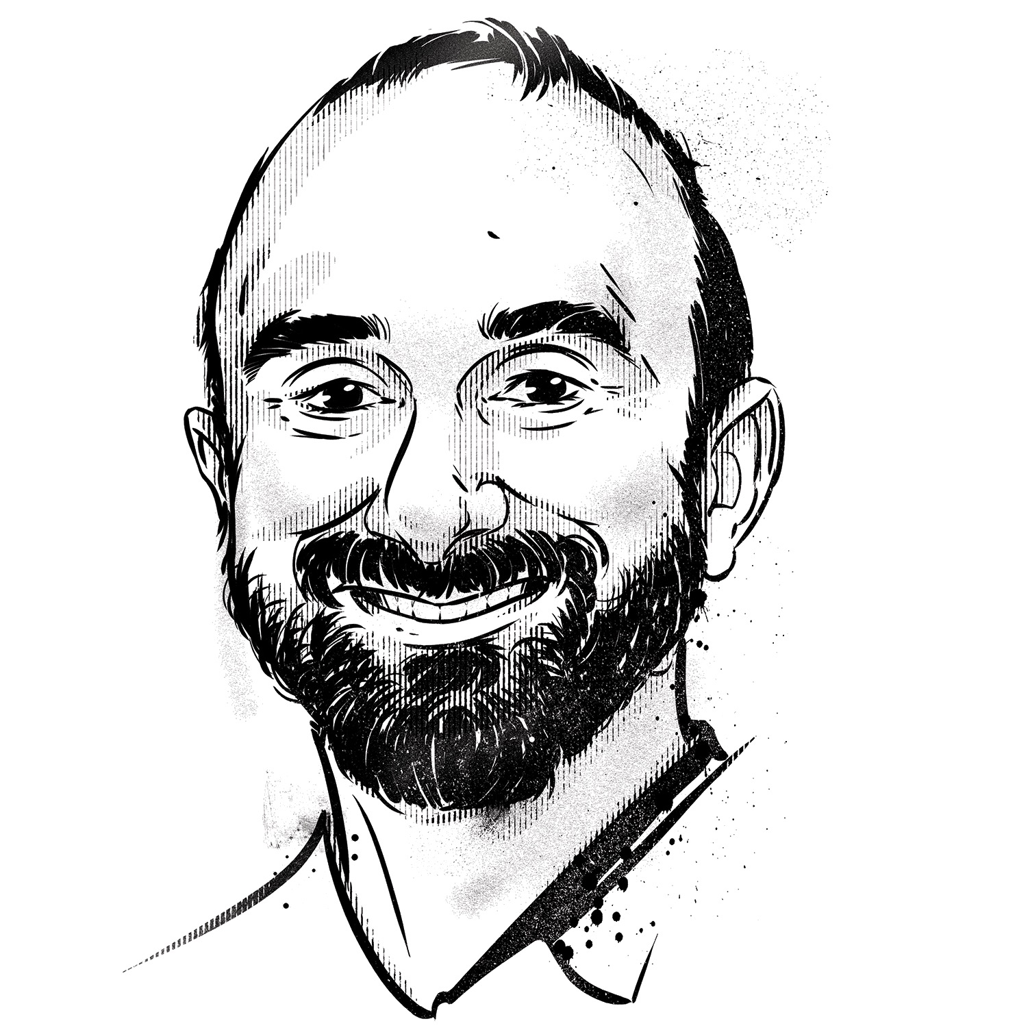 Illustration of Dr. Steven Macaluso, MD’07, Resident Alum (Physical Medicine & Rehabilitation)