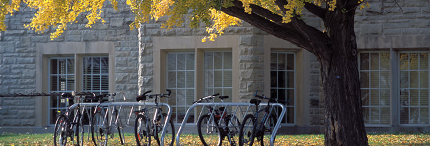 Exterior Building at Schulich Medicine & Dentistry, Western University in the fall