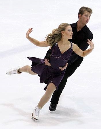 Photo of Smyl Joly skating at a competition
